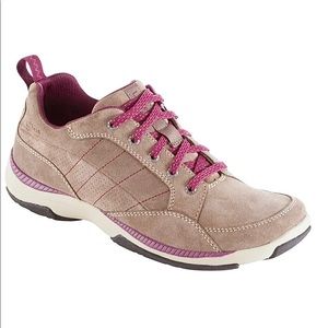 L.L. Bean Women's Athletic Shoes - Tan and Pink
